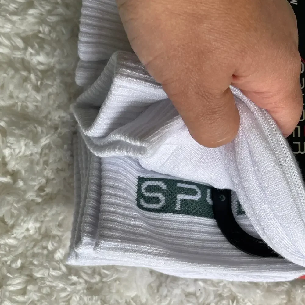 Spyder White Gray Crew Socks 6 pairs NEW Mens Size 6-12 Sports Everyday Comfort